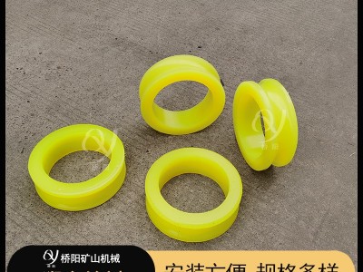 皮带机聚氨酯猴车轮衬 斜井巷道用托轮衬套图3