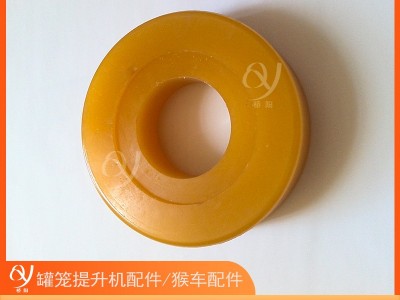 罐笼提升用配件矿用单轮滚轮罐耳L25 聚氨酯胶圈图3